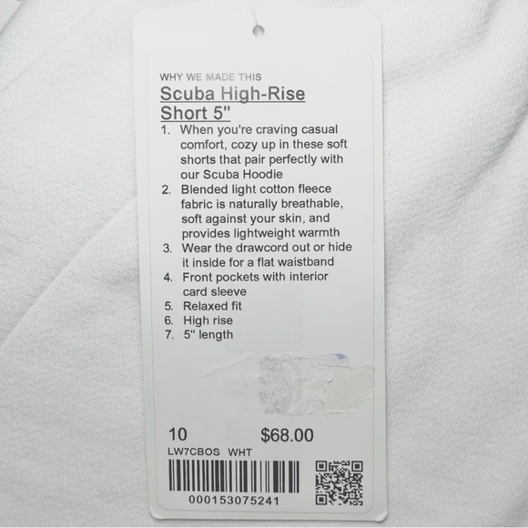 Lululemon Scuba High-Rise Short 5" in White - Picture 6 of 10